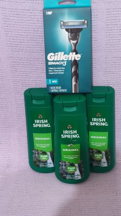 Body wash Irish spring dé 20 onzas & rasuradora Gillette