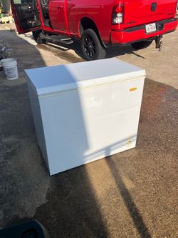 Small deep freezer.