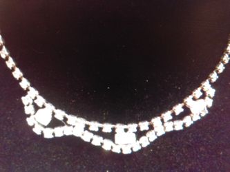 Vintage elegant rhinestone necklace
