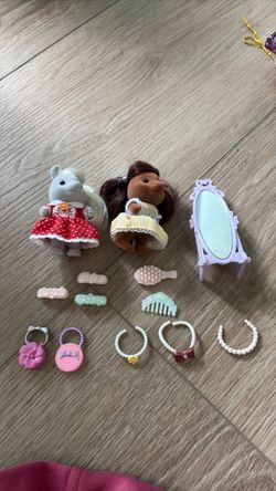 Calico critter horsey hair set