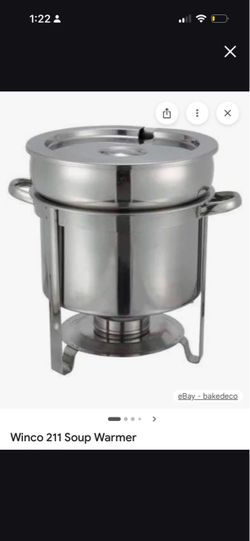 Winco 211 Stainless Steel Soup Warmer