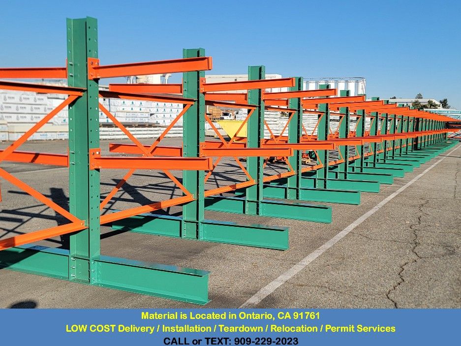 CHEAP Used Clean Cantilever Rack Lumber Racks Pipe Racking HUGE STOCK ...