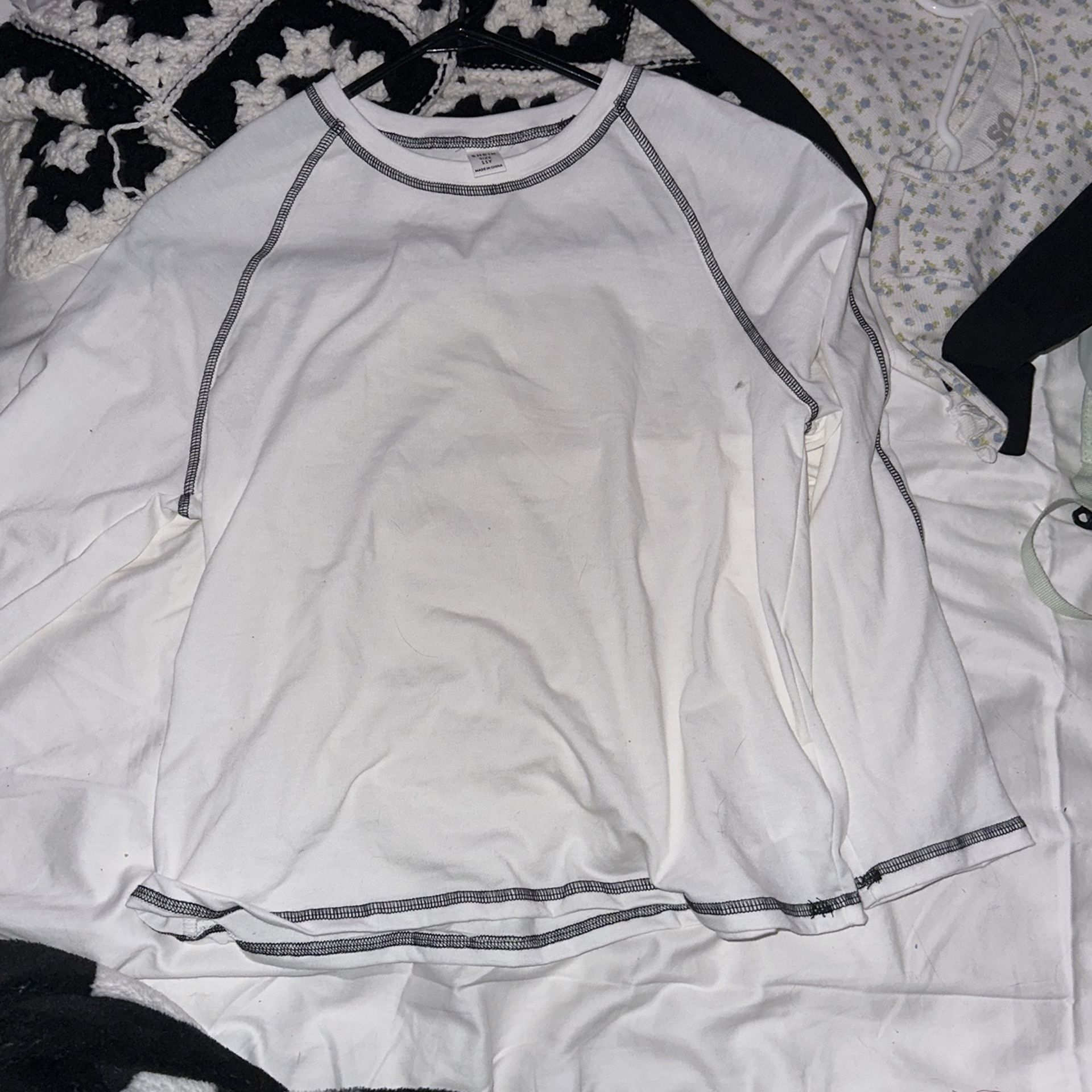 SHEIN,white And Black,11 Year Old