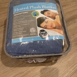 Biddeford Heated Plush Blanket Twin Size