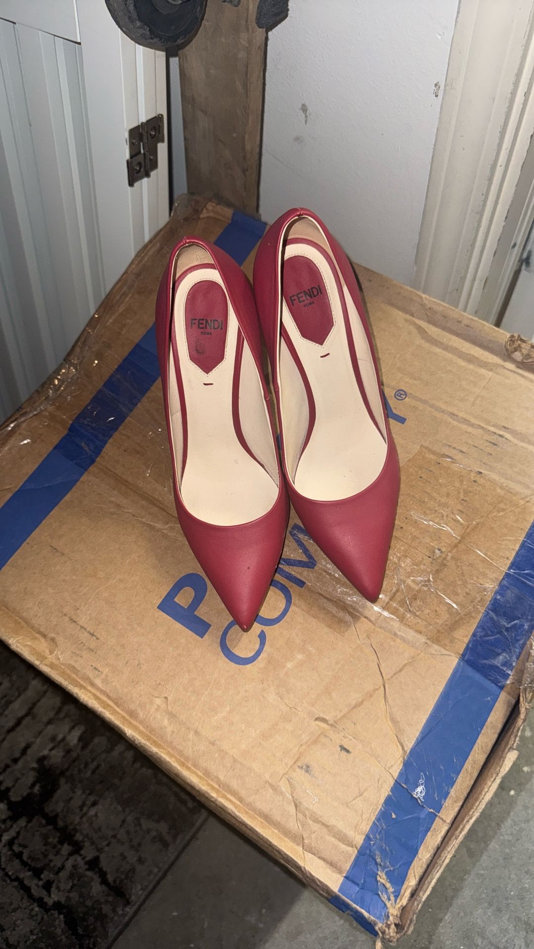 Fendi Red Heel Size 36.5