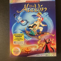 1992 Aladdin Multi Screen Edition (Blu-ray+DVD+Digital Code) W/Slipcover New