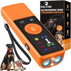 Ultrasonic Dog Bark Deterrent Device, Anti-Barking Control Device with LCD Screen & 3 Modes, Dog Training Tools to Stop Bad Behaviors, Safe Trainer Up