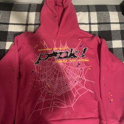 Sp5der Pink Hoodie 