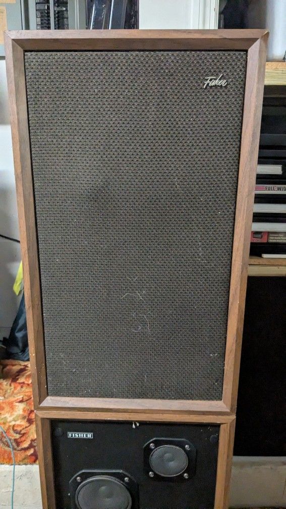 Fisher Stereo Speakers - 25"H X 15"W X 12" D
