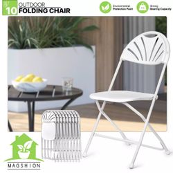 Pack Of 10 White Chairs Heavy Duty Brand New In Box 📦