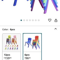 6pc Kids Chairs 