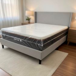 Nectar Mattress.    Queen Premier Cooper 14" Medium Firm Gel Memory Foam 