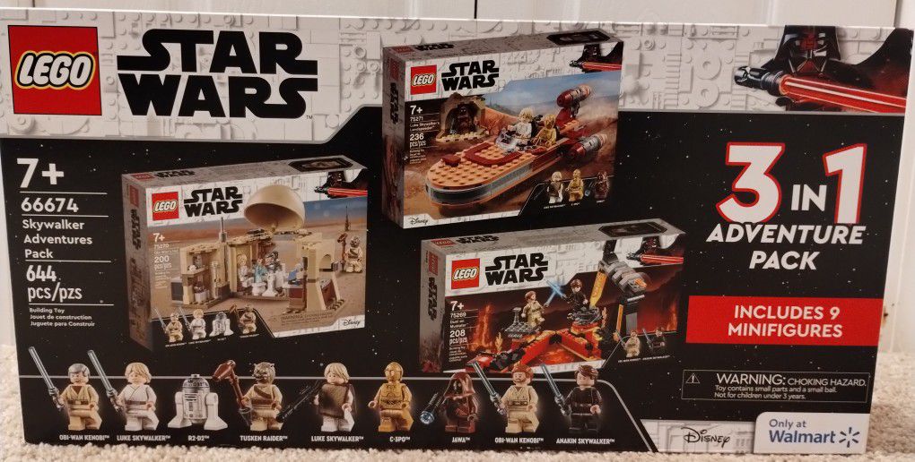 Lego 66674, Star Wars 3 In 1 Pack, Brand New