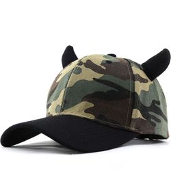 Embroidered letter hole cap