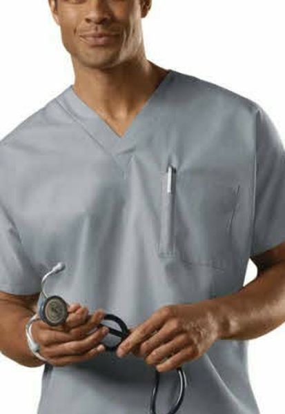 Like new grey scrub pants and top set 4 scrub outfits size medium