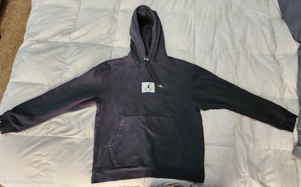 Jordan Black Hoodie and Sweatpants Set