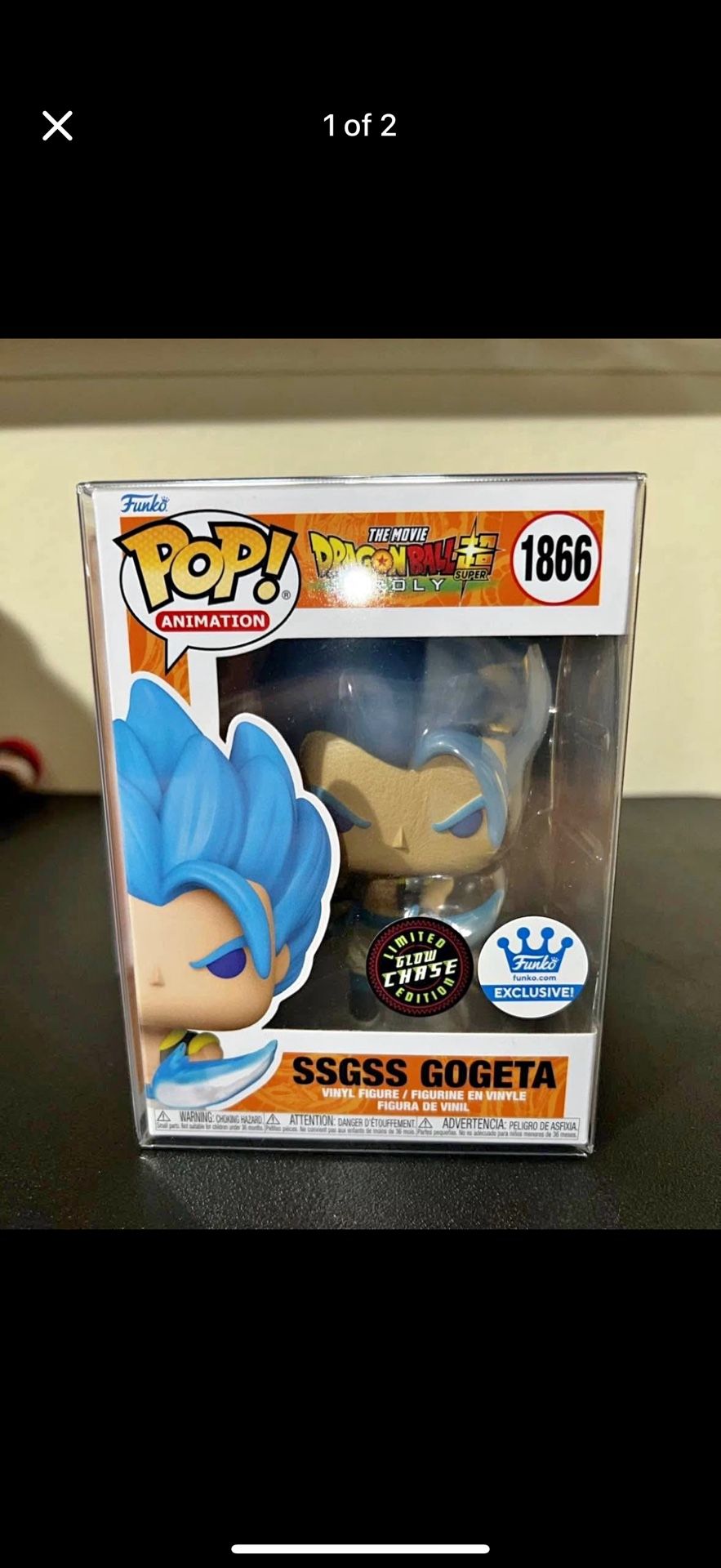 DBS: Broly SSGSS Gogeta Funko (Glow) W/CH