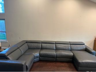 Sectional leather sofa