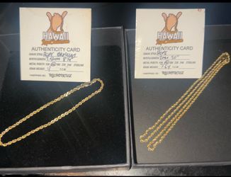 14k gold rope chain/bracelet bundle