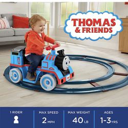 Power Wheels Thomas & Friends Ride-On Train, Thomas with Track, Battery-Powered Toddler Toy for Indoor Play Ages 1+ Years​