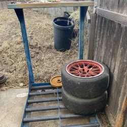 Forklift Battery Roller Stand