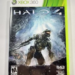 Halo 4 Xbox 360 Microsoft Studios 2012 Complete with Manual & Both Discs Tested