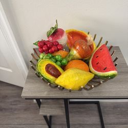 Home Decoration Bowl From Z Gallery With Artificial  Fruits  ! New 