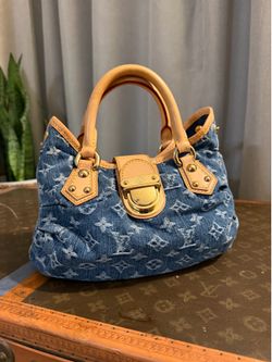 Authentic Vintage Louis Vuitton Blue Denim Pleaty Bag