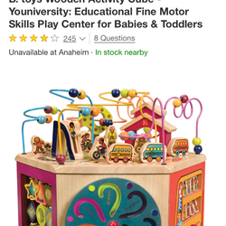 B. Toys wooden activity cube