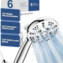 HOPOPRO 6-Mode Handheld Shower Head Set - NEW