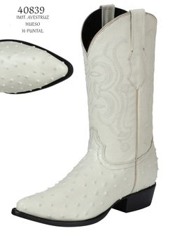 Bota vaquera grabada