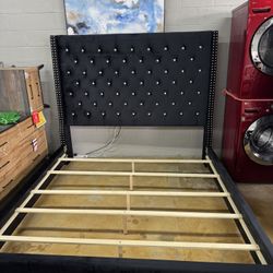 New King Size Bed Frame Black 
