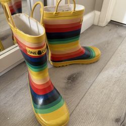 Lone cone Kids Chasing Rainbow Rain Boots Size 2 Big kid