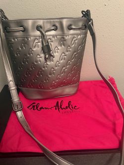 Glam-Aholic Lifestyle Platinum Bucket Bag