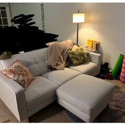 Living spaces LONDON OPTICAL SOFA + OTTOMAN