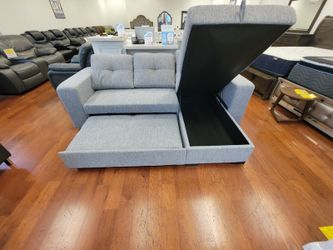 Monaco pullout sofa sectional with storage $699