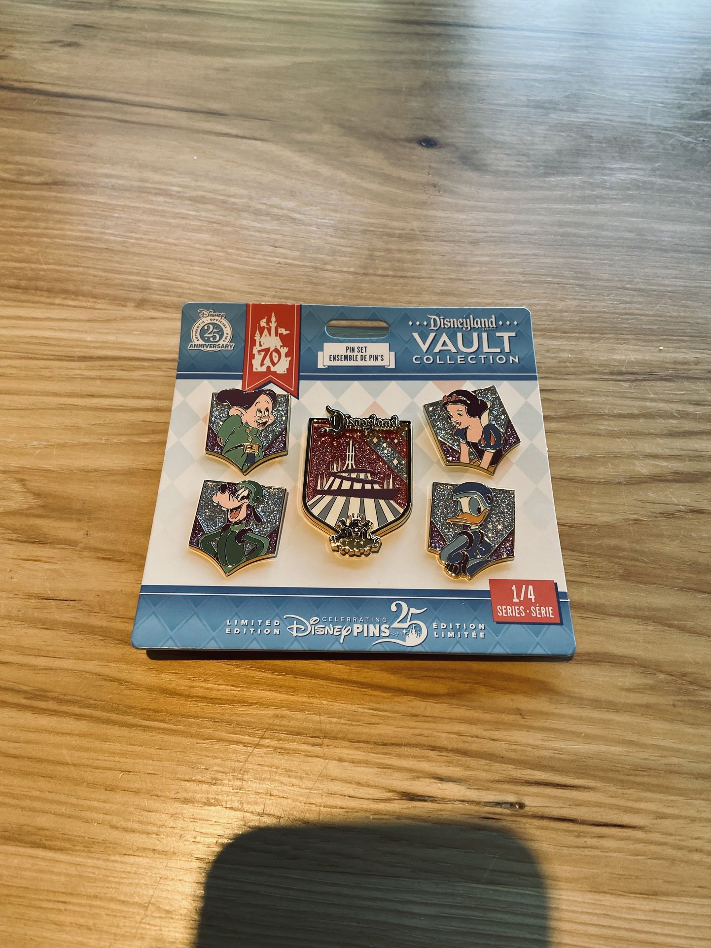 Disneyland 70th Anniversary Vault Collection Pins 1/4