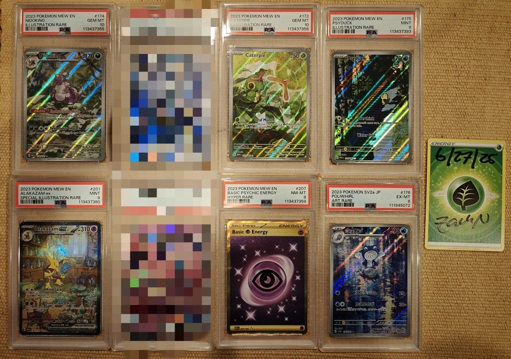 PSA POKEMON 151 SLABS