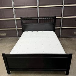 Queen Bed Frame with Mattress 