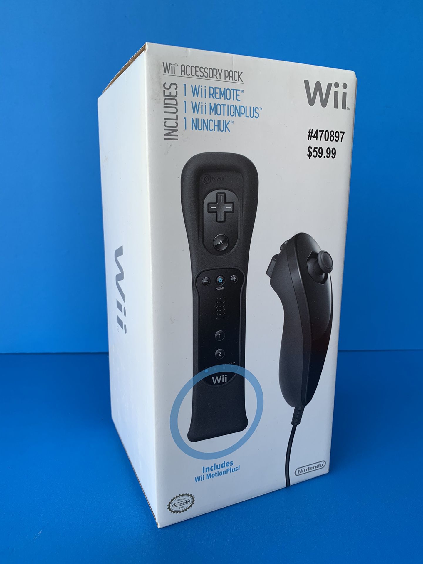 Official Nintendo Wii and Wii U remote nunchuck motion plus