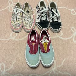 Girls Vans Size 1-1.5 