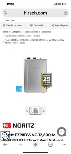 Tankless Water Heater