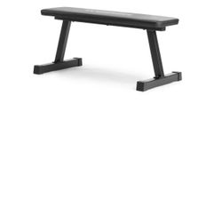 New in box Traditional Flat Bench with a Sewn Vinyl Seat, 460 lb. Weight Limit