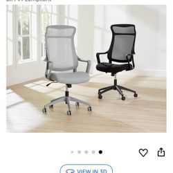 New Black Mesh High-back Chair