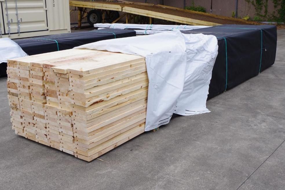 [126] BELCO XT Trim 2x8, Most, if not all, are 18' Long, Preservative Treated by Wolman AG, a safe water-based, non-metallic wood preservative surface