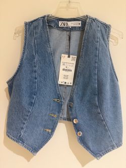 Zara Denim Vest Size XS