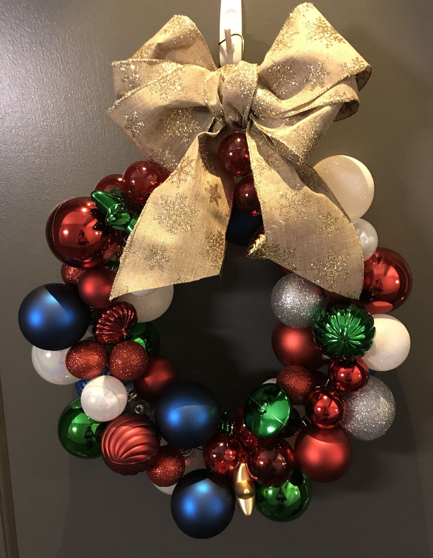 Christmas Ornament Wreath - Handmade!