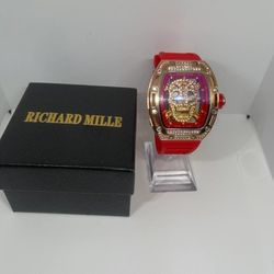 Designer Watch Red & Gold *Box Included*