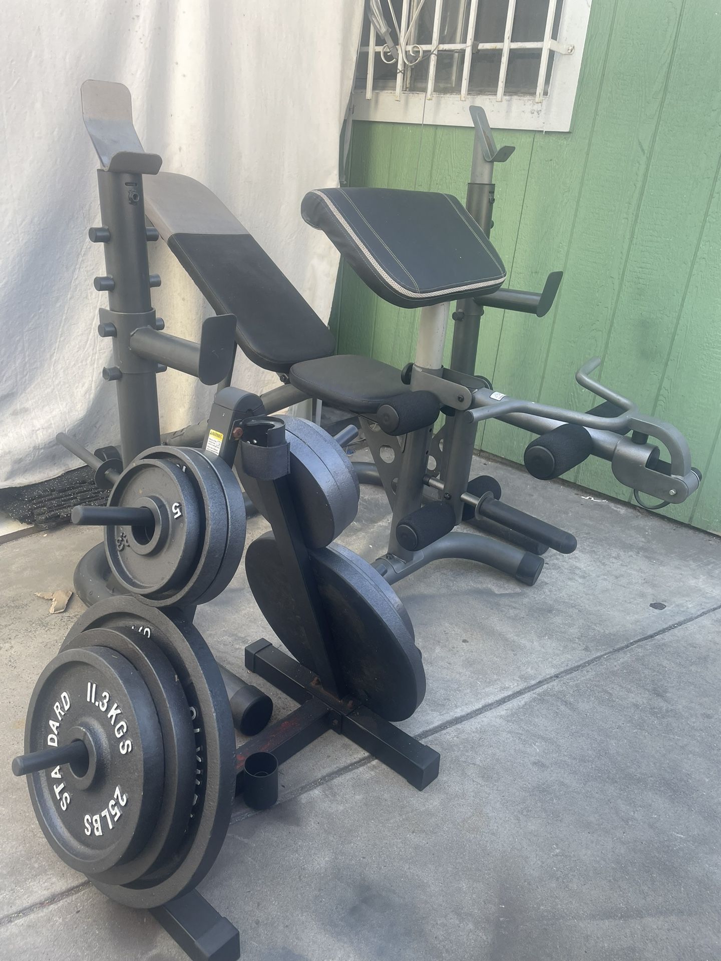 Gold’s Gym Bench press/ Weights/ Barbell for Sale in San Diego, CA