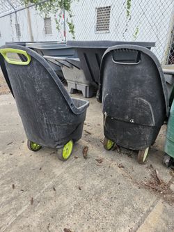 Heavy Duty Wheeled Trash Cans – Set of 2